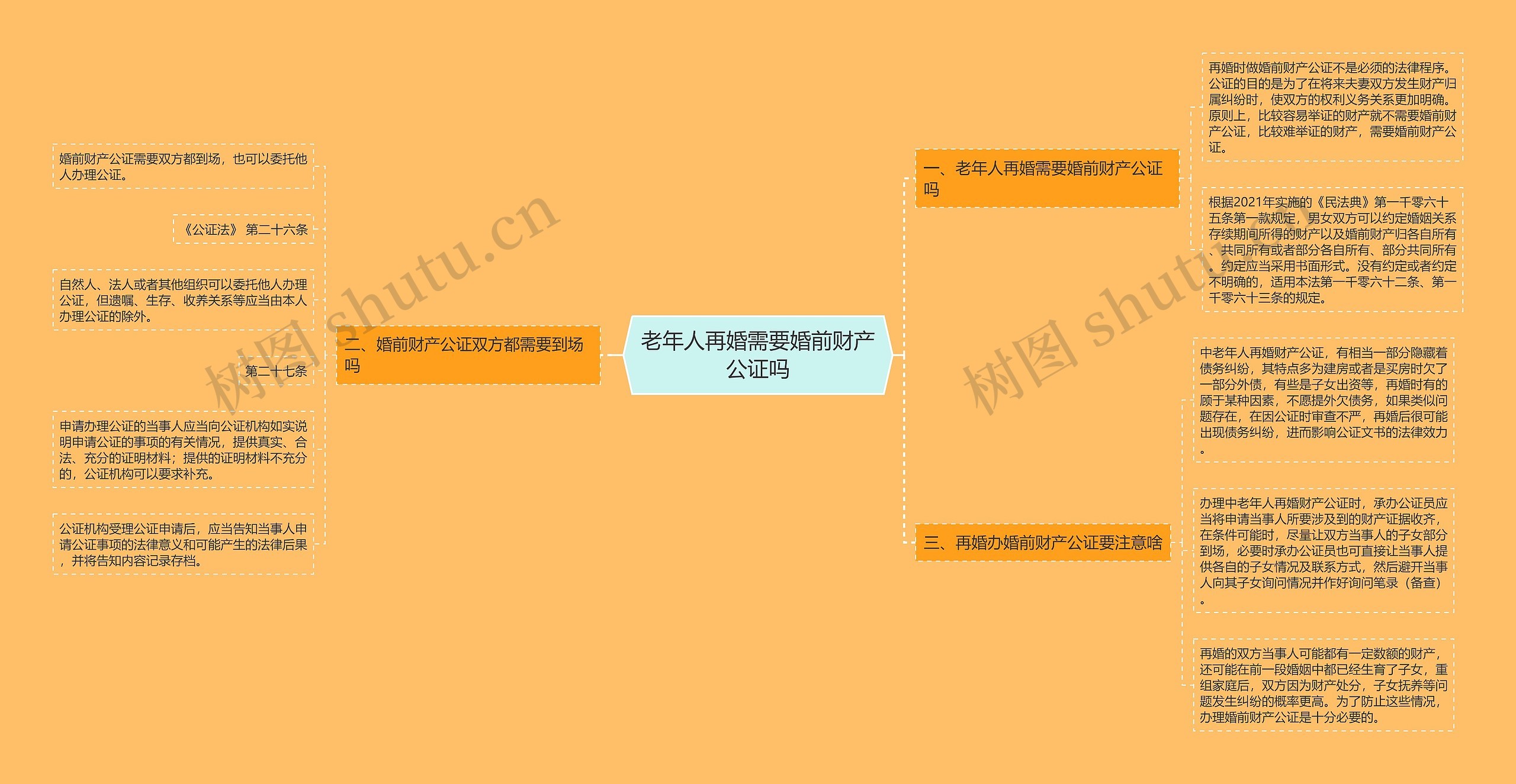 老年人再婚需要婚前财产公证吗思维导图