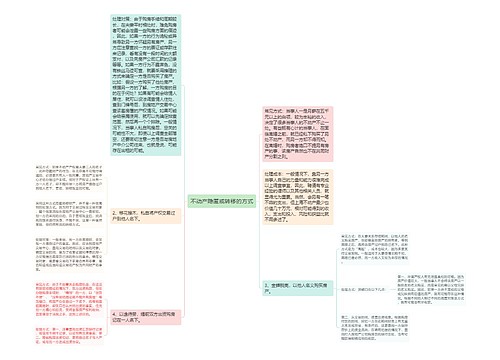 不动产隐匿或转移的方式