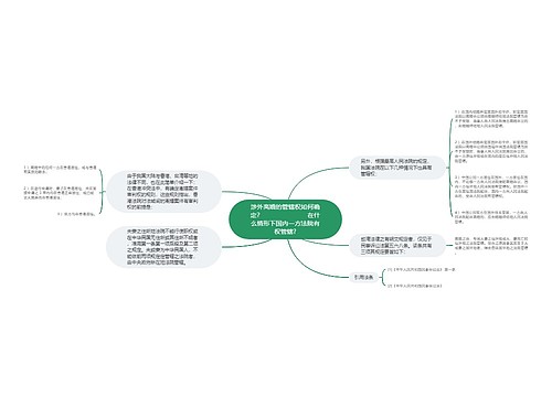 涉外离婚的管辖权如何确定？                        在什么情形下国内一方法院有权管辖?