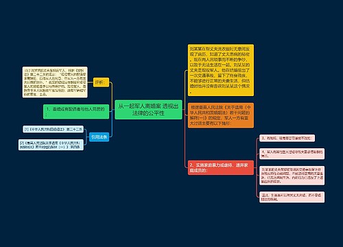 从一起军人离婚案 透视出法律的公平性