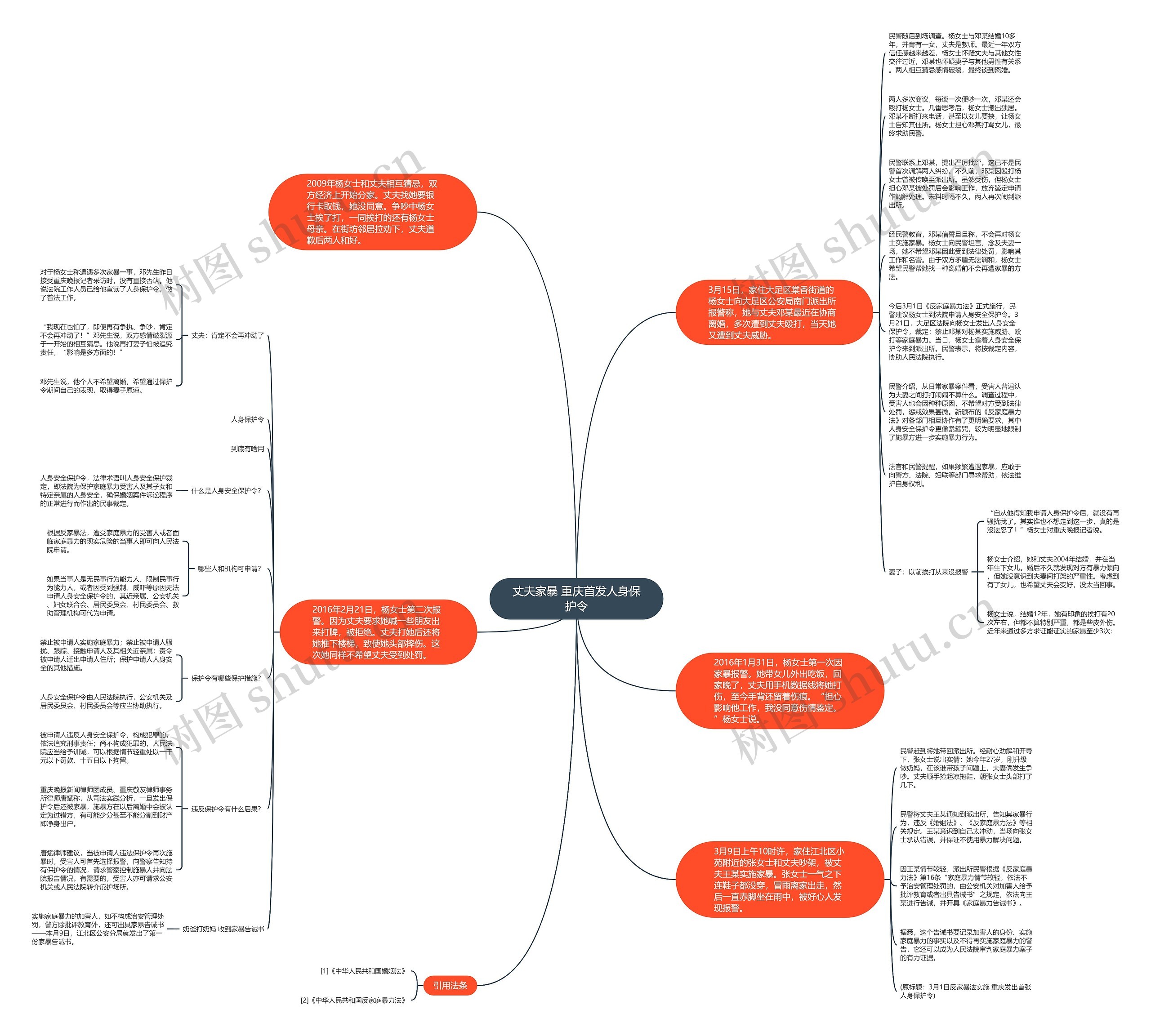 丈夫家暴 重庆首发人身保护令思维导图