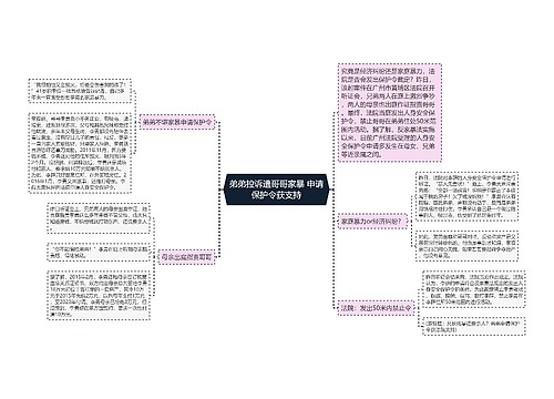 弟弟控诉遭哥哥家暴 申请保护令获支持