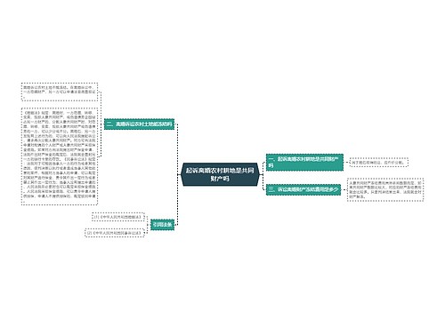 起诉离婚农村耕地是共同财产吗