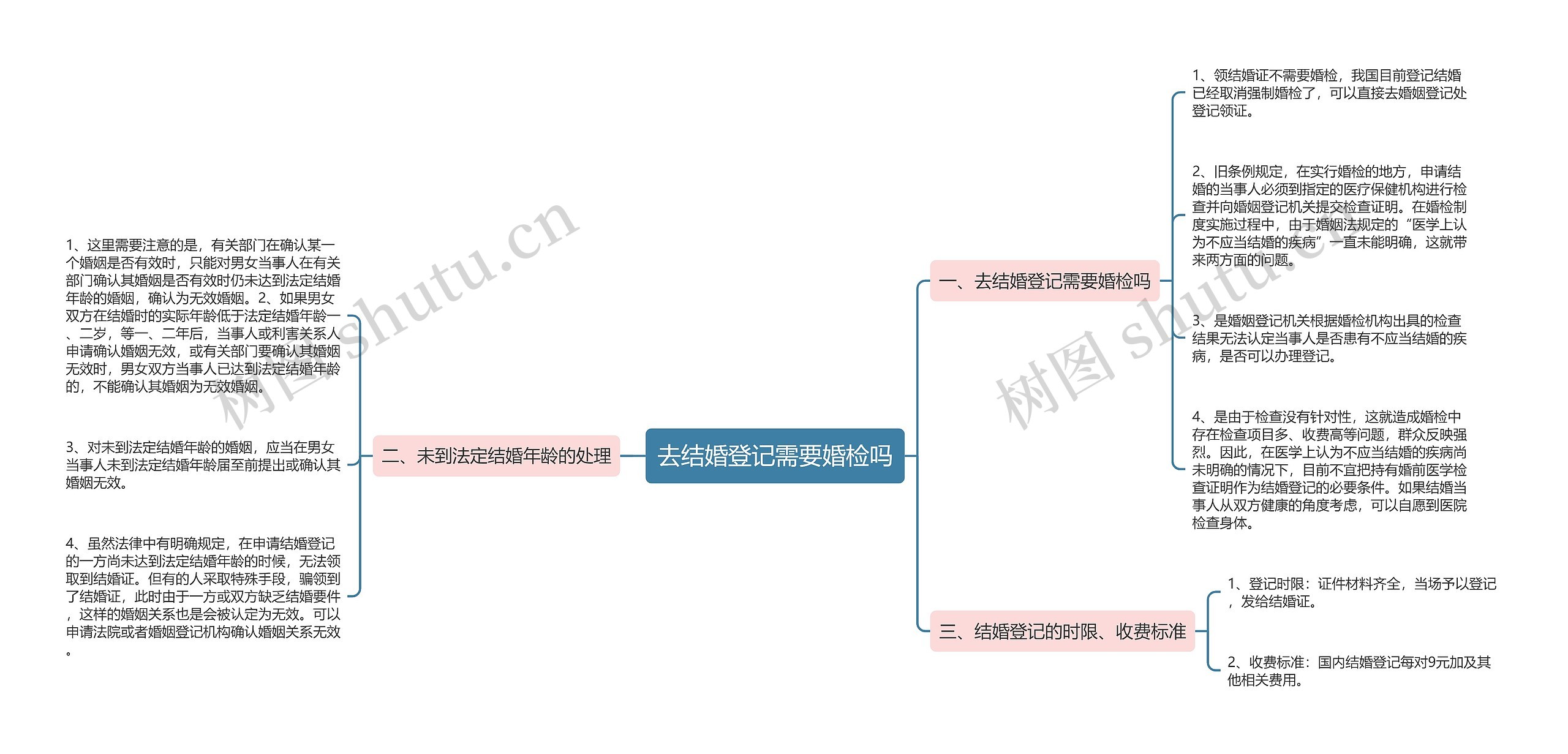 去结婚登记需要婚检吗思维导图