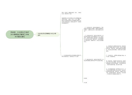 民政部、外交部关于做好涉外婚姻登记管理工作有关问题的通知