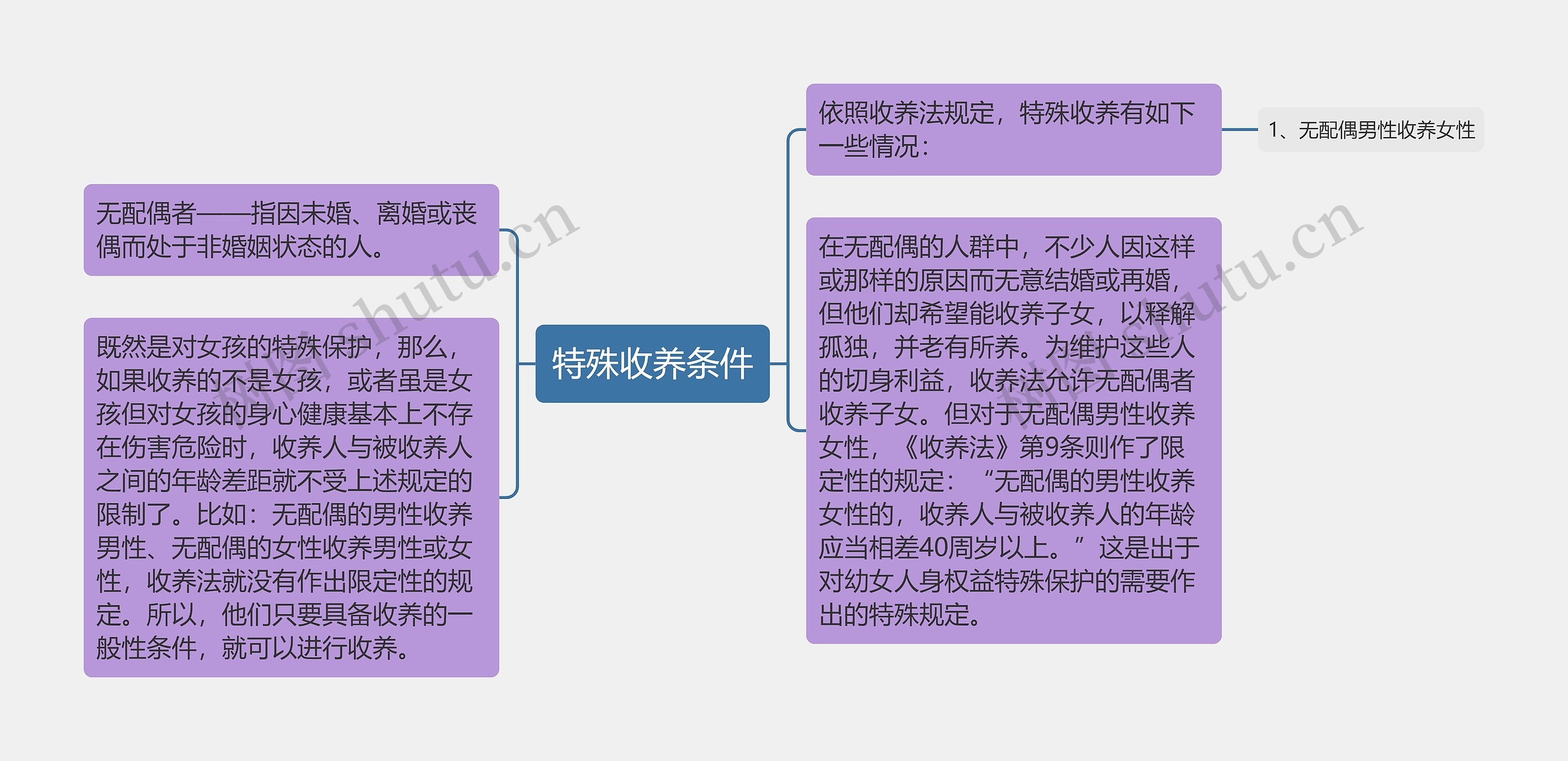 特殊收养条件思维导图