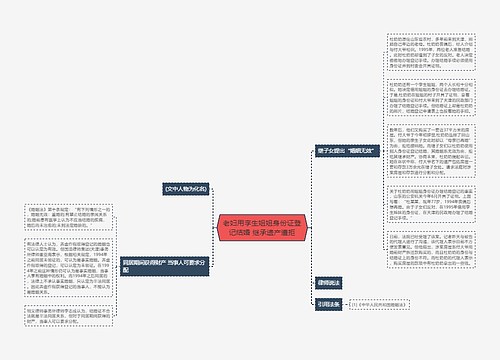 老妇用孪生姐姐身份证登记结婚 继承遗产遭拒