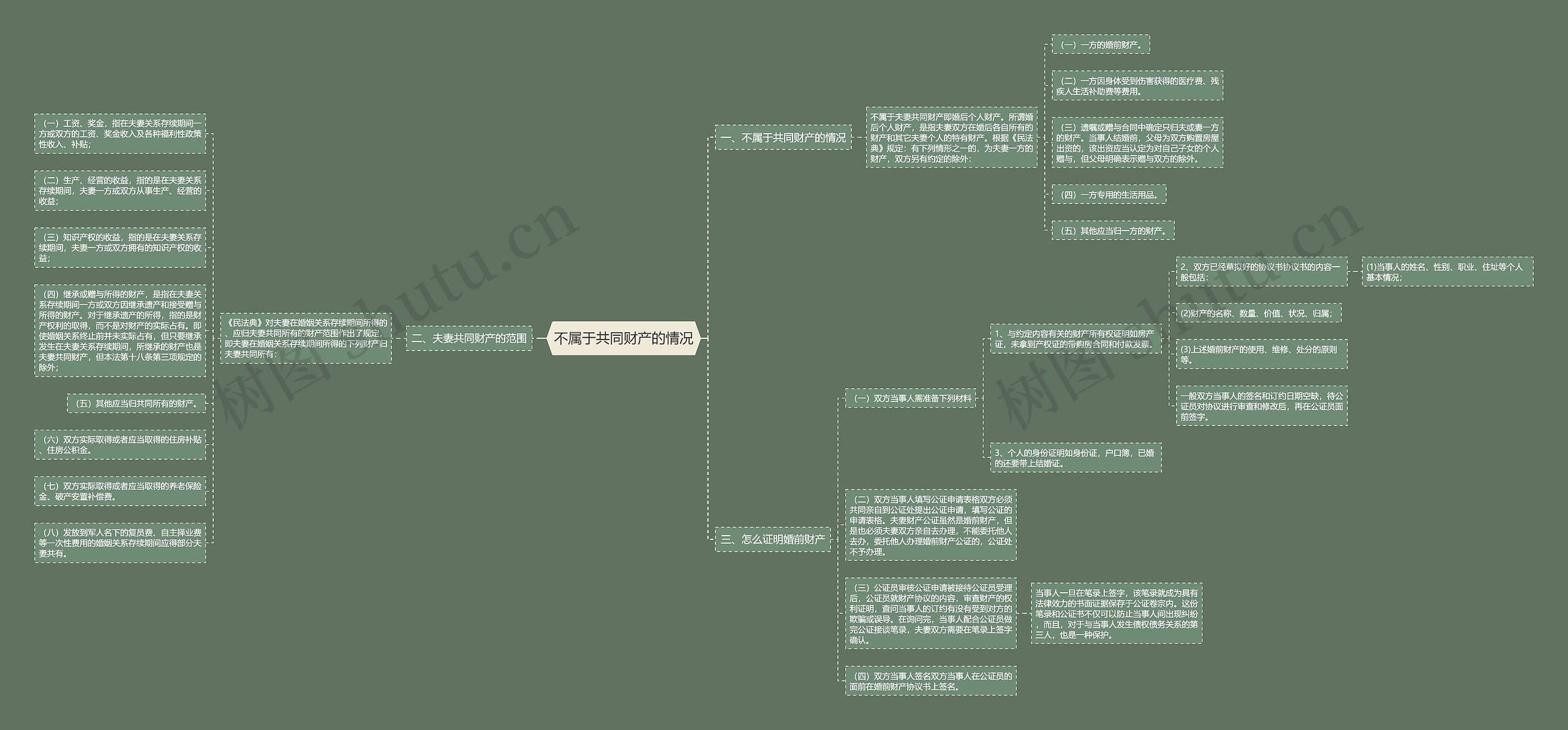 不属于共同财产的情况 不属于共同财产的情况