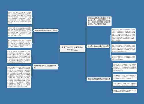 全面二孩新政大庆落地女方产假180天