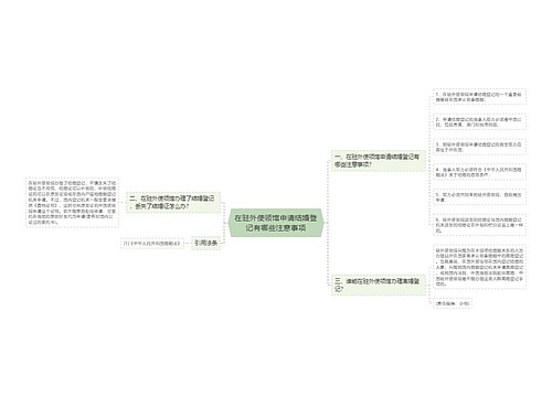 在驻外使领馆申请结婚登记有哪些注意事项