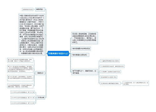 军婚离婚手续是什么?