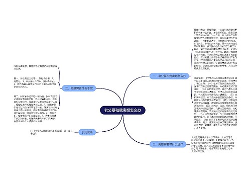 老公要和我离婚怎么办