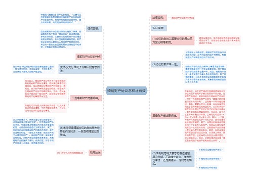 婚前财产协议怎样才有效