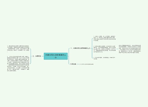 夫妻共同办贷款离婚怎么办