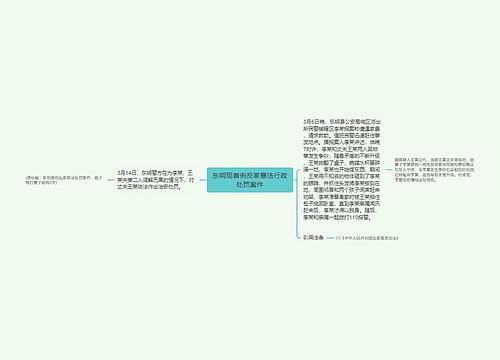 东明现首例反家暴法行政处罚案件