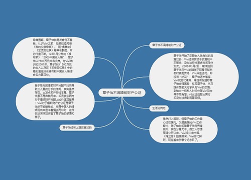 章子怡不满婚前财产公证