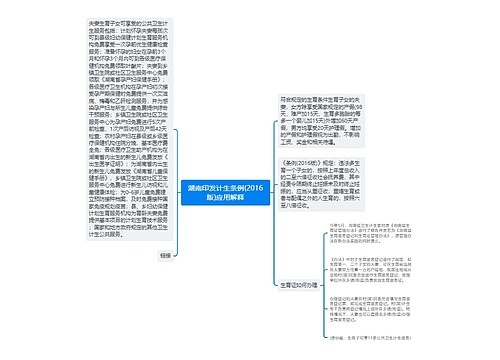 湖南印发计生条例(2016版)应用解释