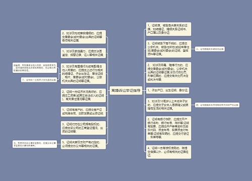 离婚诉讼举证指导