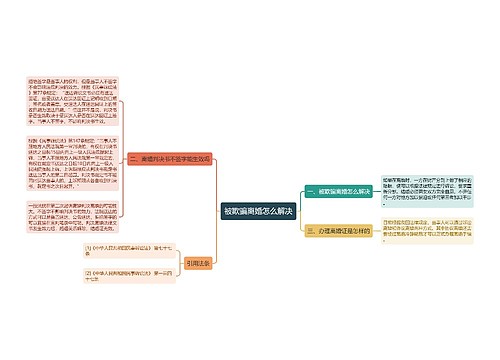 被欺骗离婚怎么解决