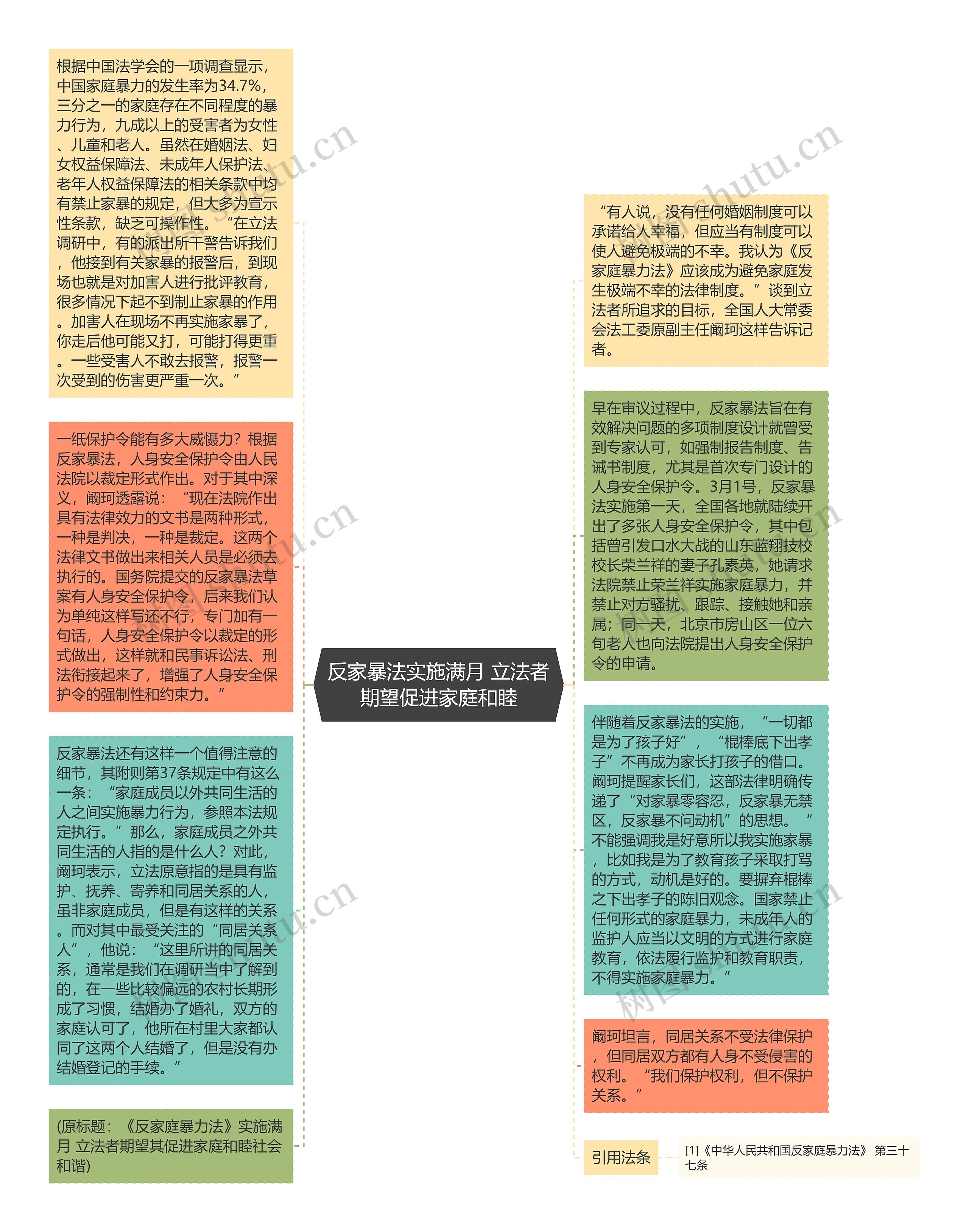 反家暴法实施满月 立法者期望促进家庭和睦思维导图