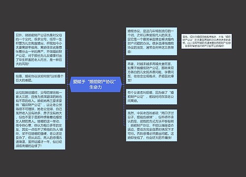 爱赋予“婚前财产协议”生命力