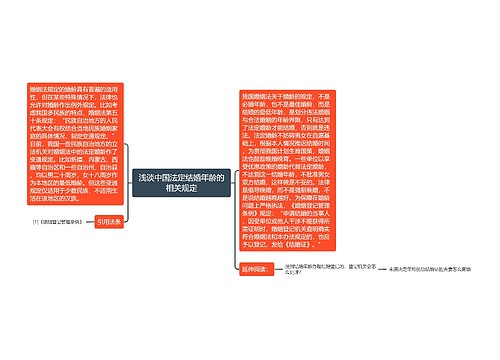 浅谈中国法定结婚年龄的相关规定