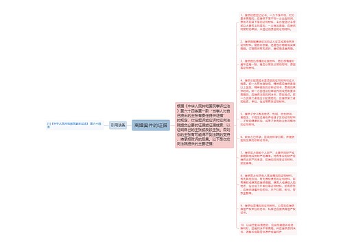 离婚案件的证据