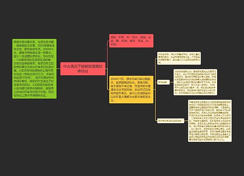 什么情况下能解除遗赠扶养协议