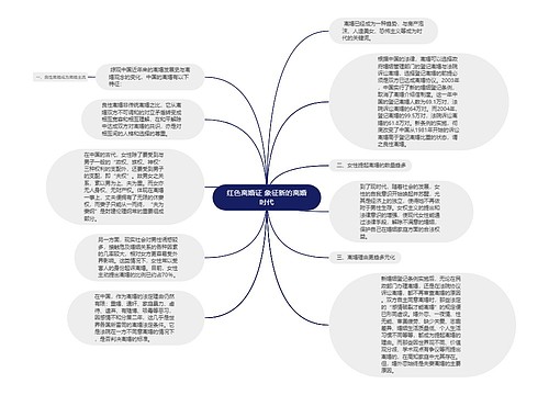 红色离婚证 象征新的离婚时代