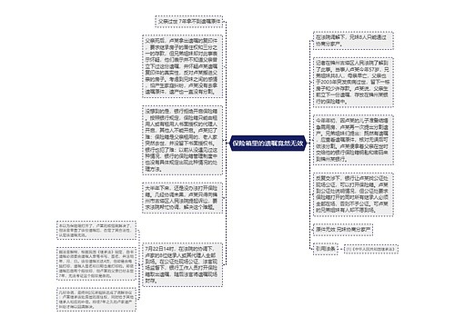 保险箱里的遗嘱竟然无效