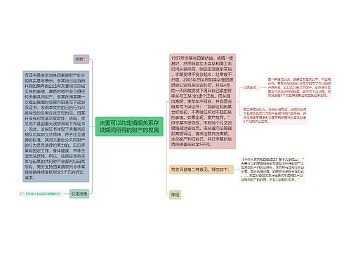 夫妻可以约定婚姻关系存续期间所得的财产的权属