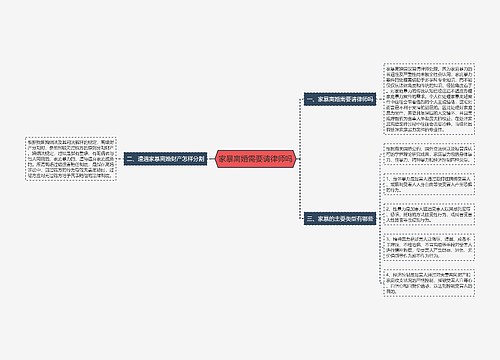 家暴离婚需要请律师吗