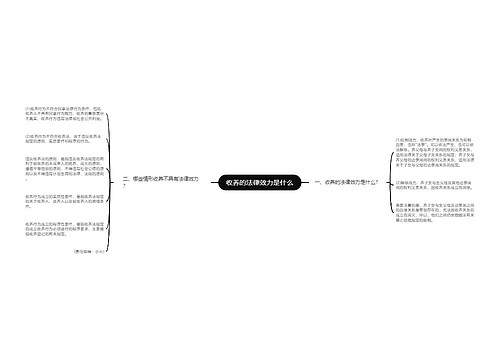 收养的法律效力是什么