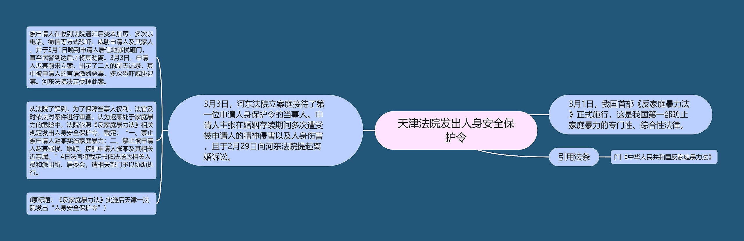 天津法院发出人身安全保护令思维导图