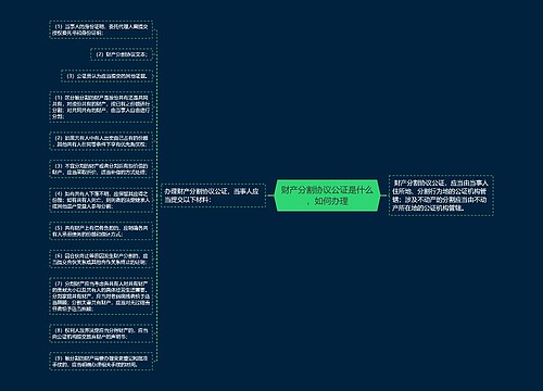 财产分割协议公证是什么，如何办理