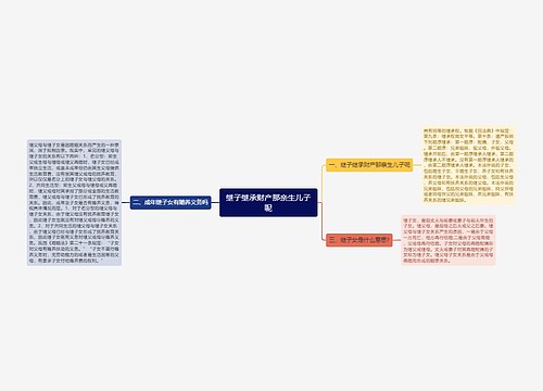 继子继承财产那亲生儿子呢