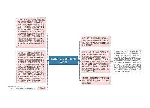 解读辽宁人口计生条例修改内容