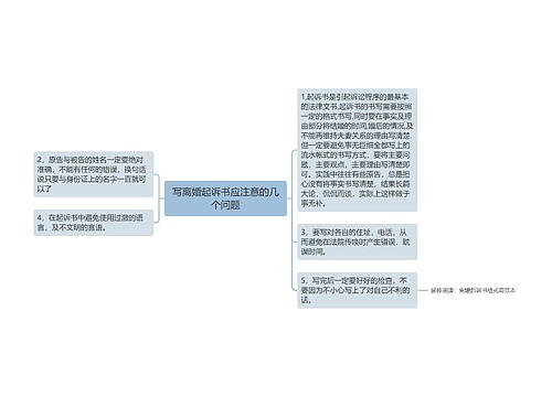 写离婚起诉书应注意的几个问题