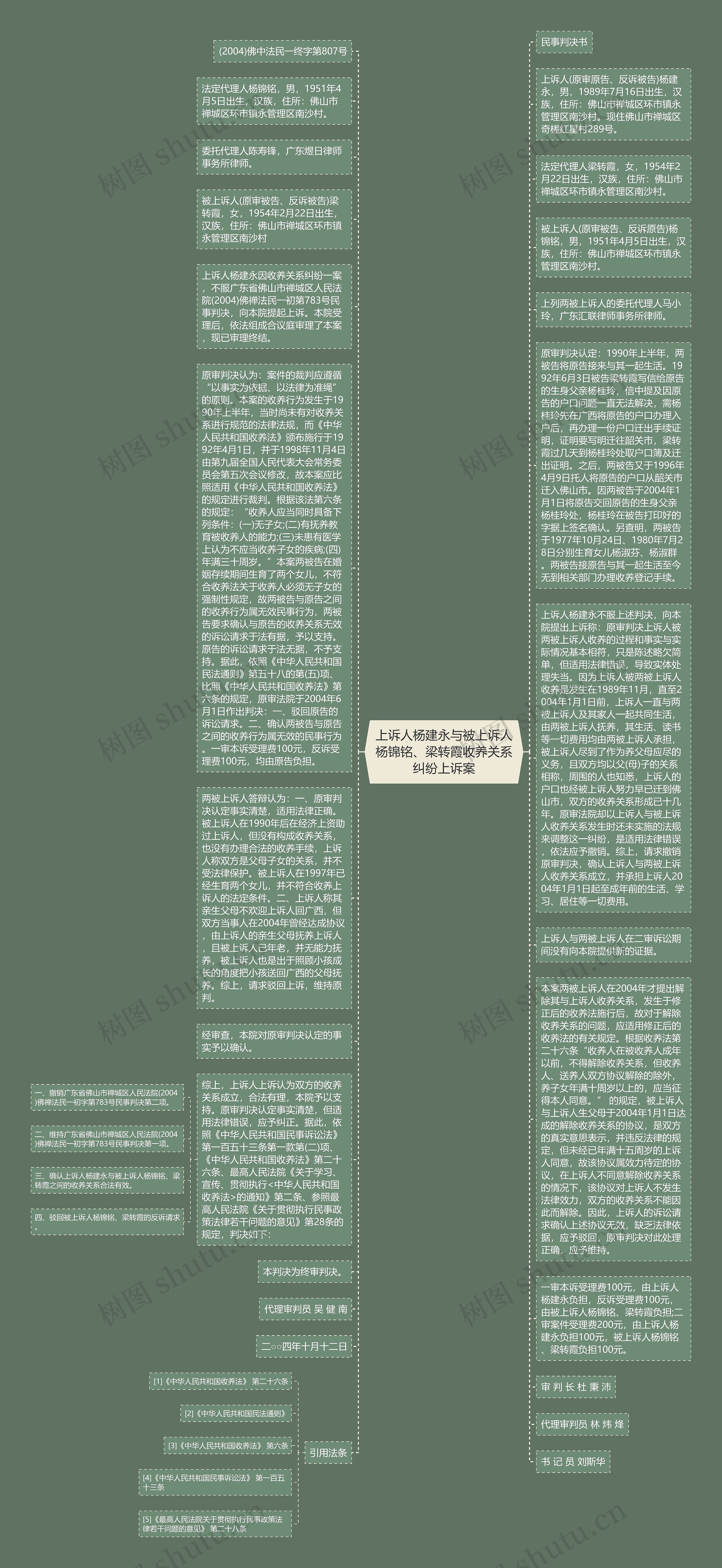 上诉人杨建永与被上诉人杨锦铭、梁转霞收养关系纠纷上诉案思维导图