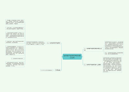 放弃房产继承权声明书需公证吗