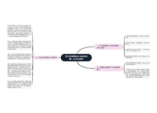 双方签离婚协议书起诉离婚一定可以离吗