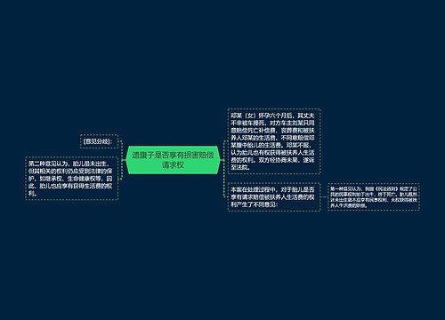 遗腹子是否享有损害赔偿请求权