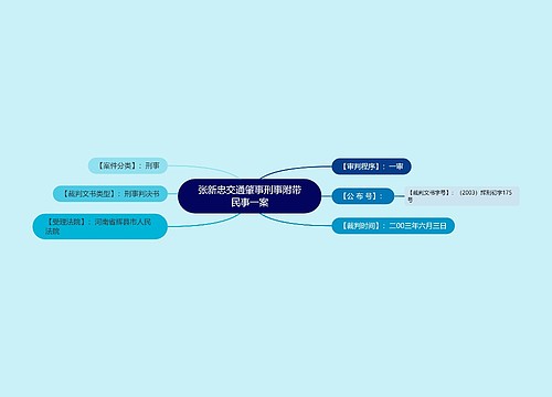 张新忠交通肇事刑事附带民事一案