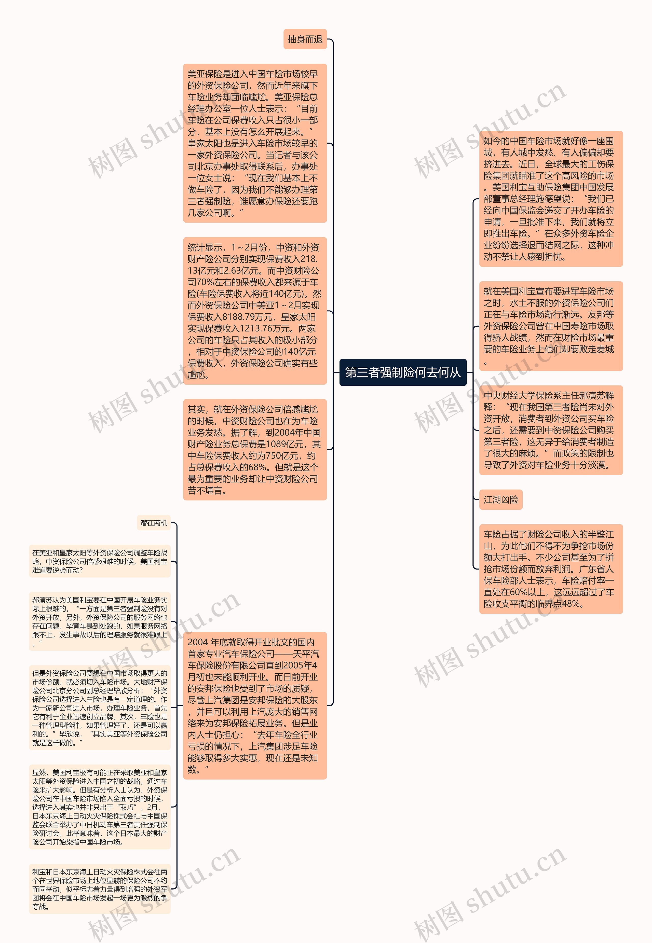 第三者强制险何去何从思维导图