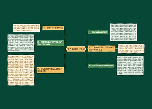 交通事故怎么预防