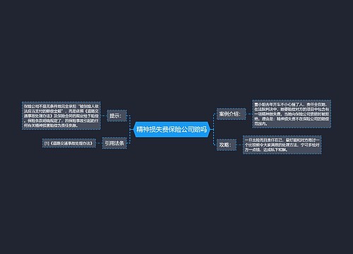 精神损失费保险公司赔吗