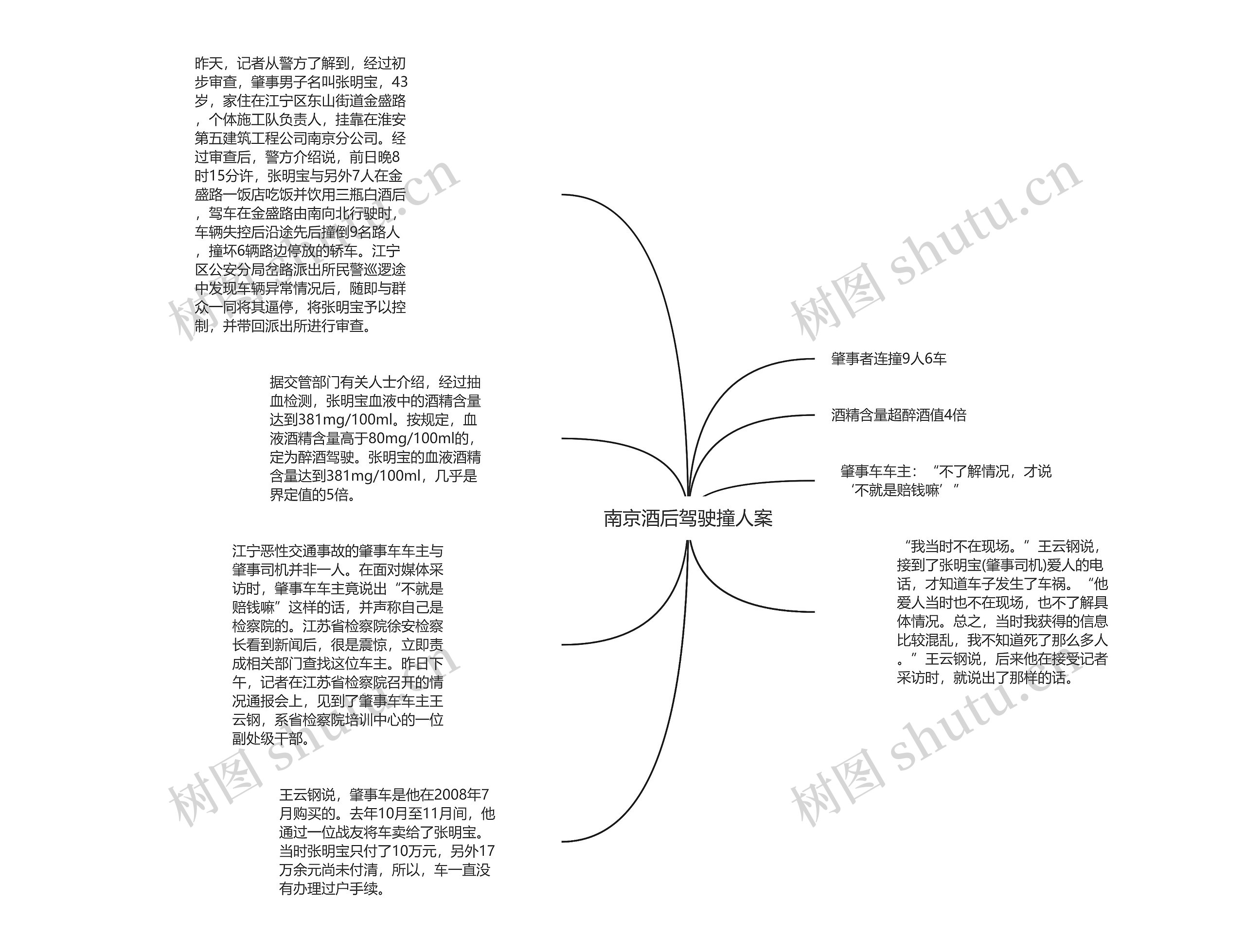 南京酒后驾驶撞人案思维导图