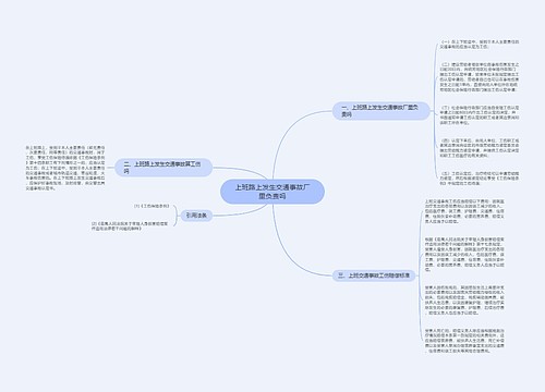 上班路上发生交通事故厂里负责吗