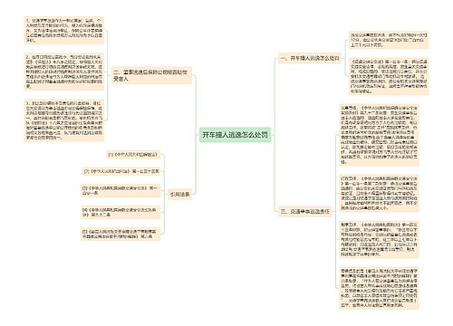 开车撞人逃逸怎么处罚