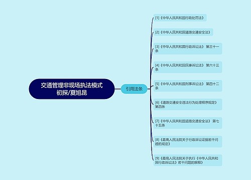 交通管理非现场执法模式初探/夏旭昆